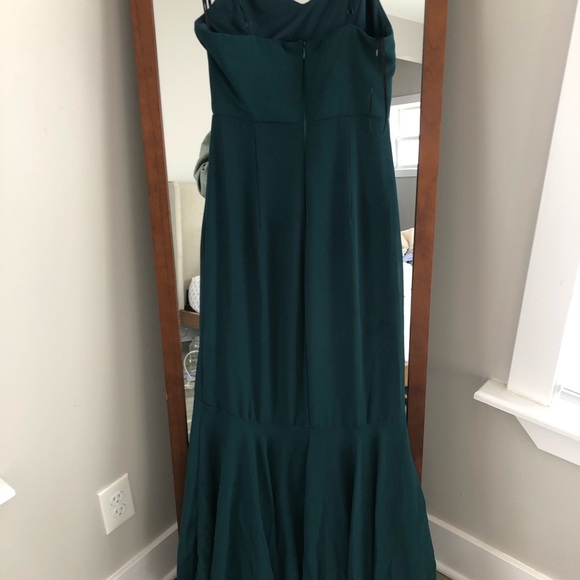 Lulus Wedding Guest Dress, Size XS, Forest Green - Picture 7 of 8
